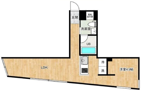 モンクレ桜新町102の間取り