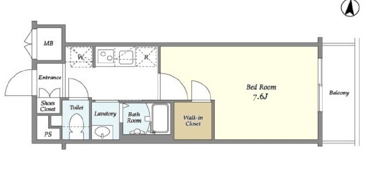 ラティエラ都立大学206の間取り