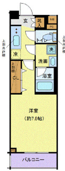 クレヴィスタ三軒茶屋102の間取り