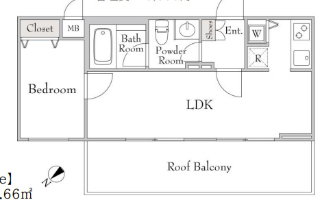 ミリアレジデンス桜新町502の間取り
