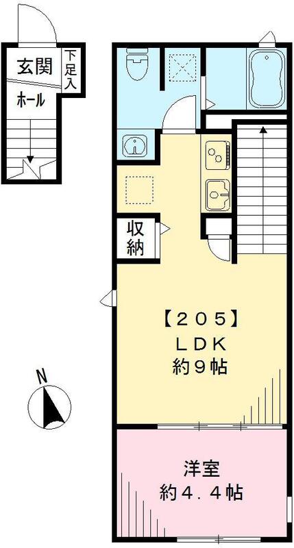 サニーヒルズ205の間取り