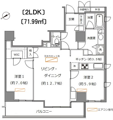 ソプラタワー707の間取り