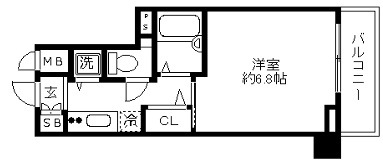 フェニックス目黒弐番館307の間取り