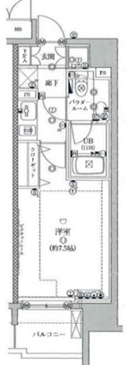 アクロス目黒706の間取り