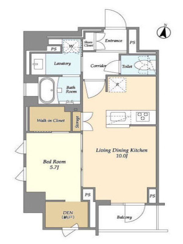 テラス自由が丘401の間取り