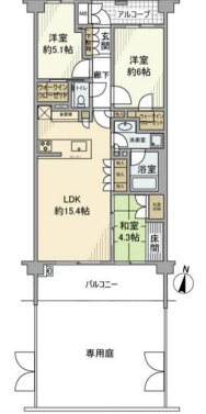 ザ・テラス下目黒219の間取り