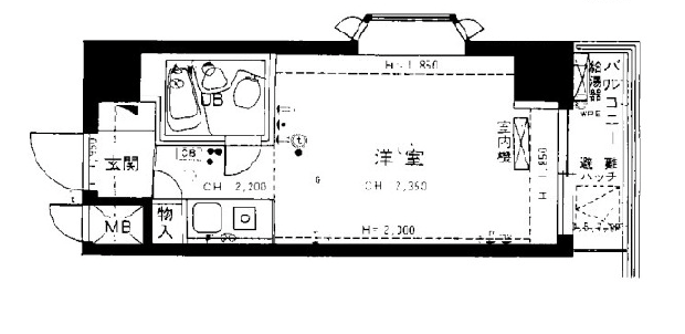 マートルコート中目黒301の間取り