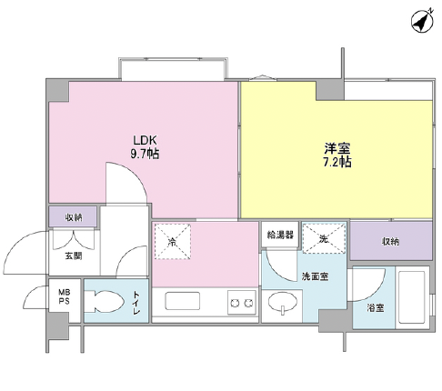柿の木坂音羽ハイツ303の間取り