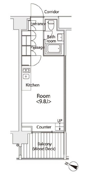 イプセ学芸大学505の間取り