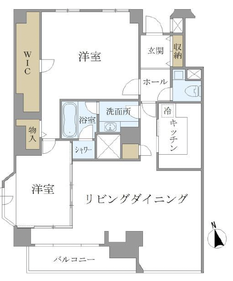 howff RELAX三軒茶屋203の間取り