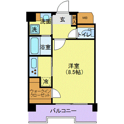 恵比寿4丁目マンション402の間取り