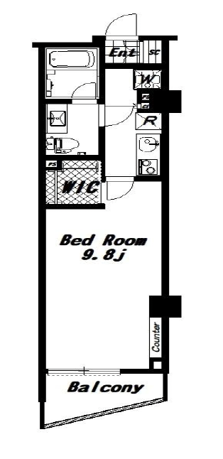 Grace Court Meguro(グレイスコート目黒)612の間取り