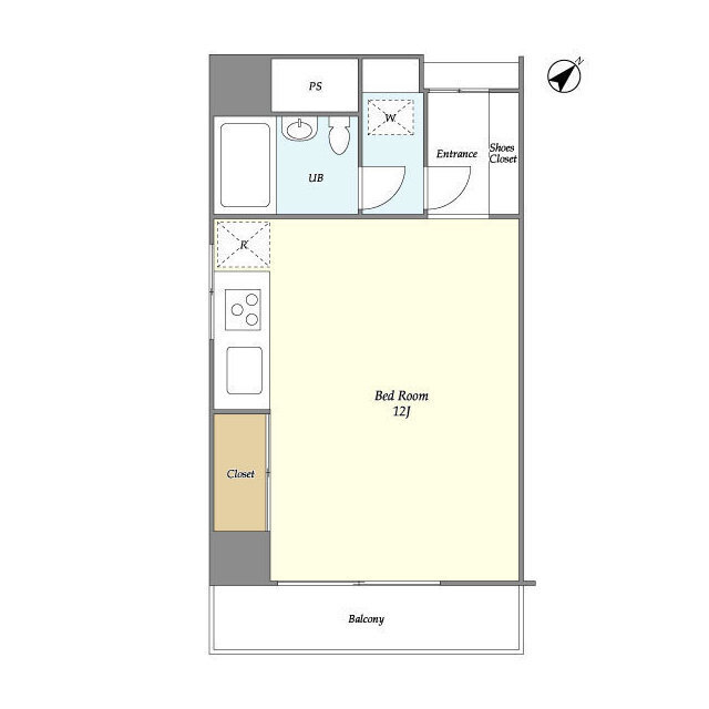 ヴィラ・ハーモニー目黒川203の間取り