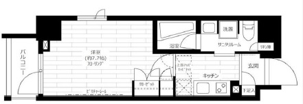 ステージファースト世田谷アジールコート801の間取り