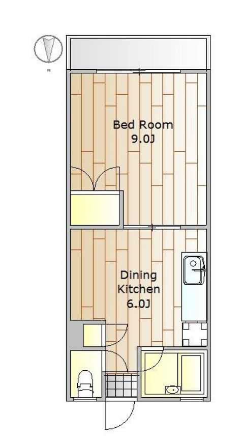 パルデンス中町203の間取り