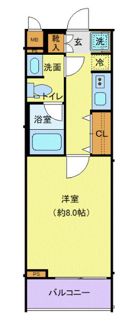 上目黒3丁目分譲マンション103の間取り