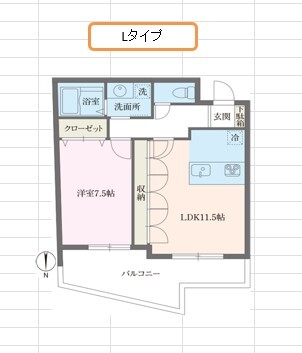 アルティザ池尻502の間取り