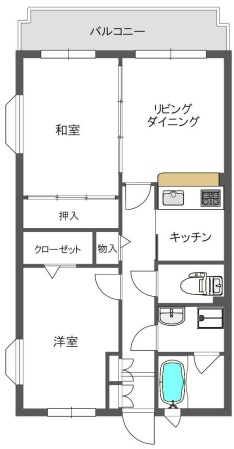 サンライズ伊興301の間取り