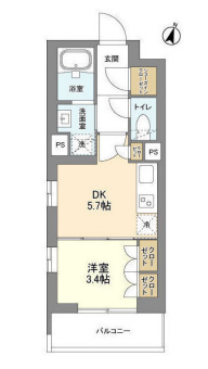 コスモグラシア学芸大学101の間取り