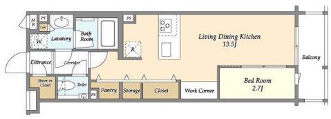 コンフォリア北沢315の間取り