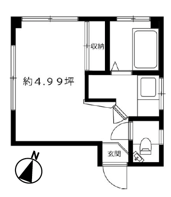 マンションうぐいす101の間取り