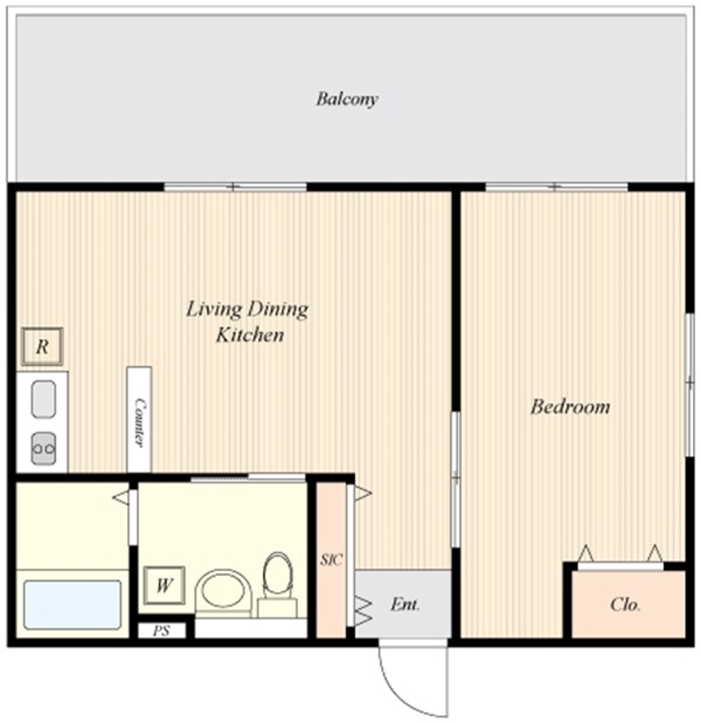 K-suite都立大学(ケースイートトリツダイガク)303の間取り