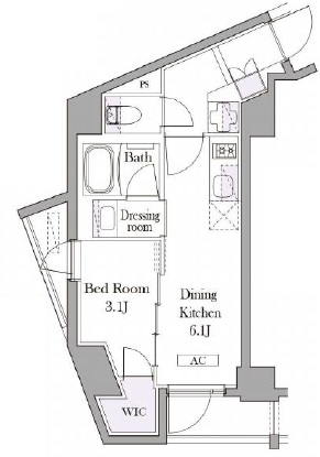 イプセ目黒中町405の間取り