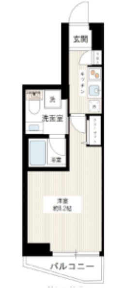 HY's Salire用賀（ハイズサリーレ用賀）404の間取り