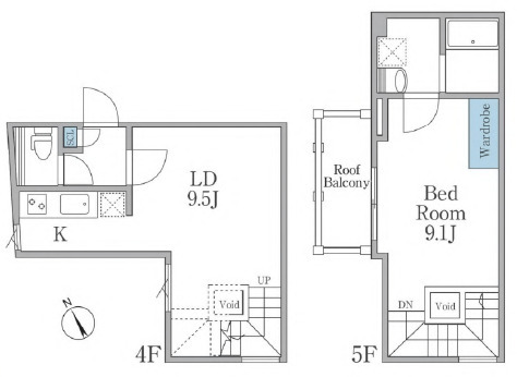 LAPiS恵比寿Ⅱ（ラピス恵比寿Ⅱ）404の間取り