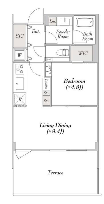 ルミークアン目黒104の間取り