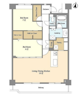 グランハイツ池尻502の間取り