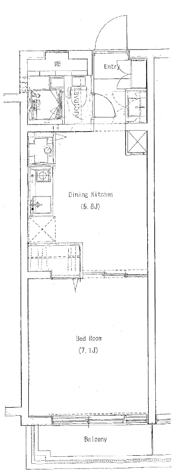 ソサエティ桜新町308の間取り