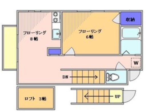 メゾンソレイユBの間取り