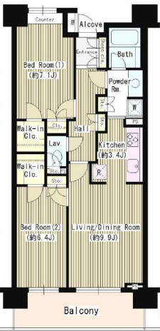 クラッサ目黒603の間取り