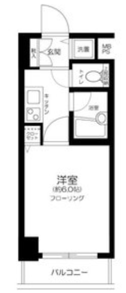 恵比寿2丁目賃貸マンション（物件名非掲載）405の間取り