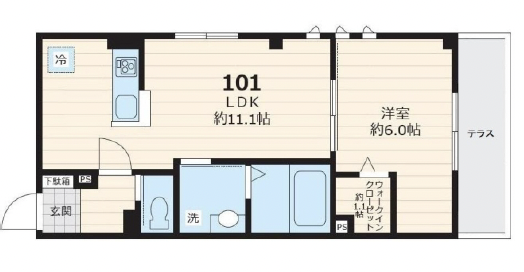 プリマヴェーラ代沢101の間取り