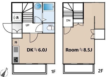 上目黒ガーデンホームズ102の間取り