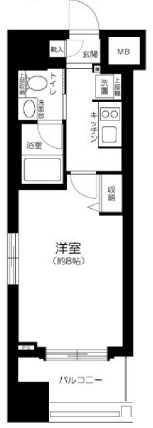 大橋1丁目マンション（物件名非掲載）-の間取り