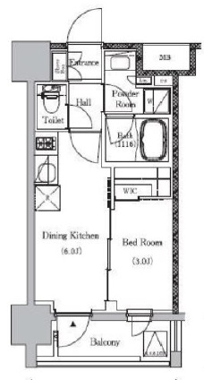 プライマルイプセ池尻大橋707の間取り