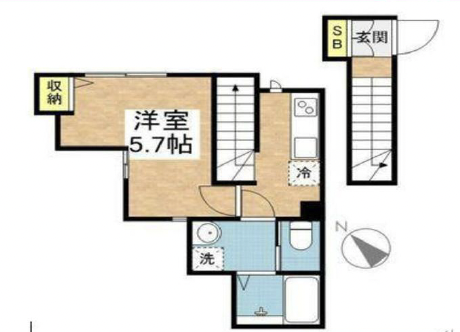 ソレイユレザミ201の間取り