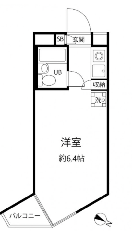 エスポワール中目黒403の間取り