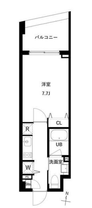 JMFレジデンス世田谷三宿513の間取り
