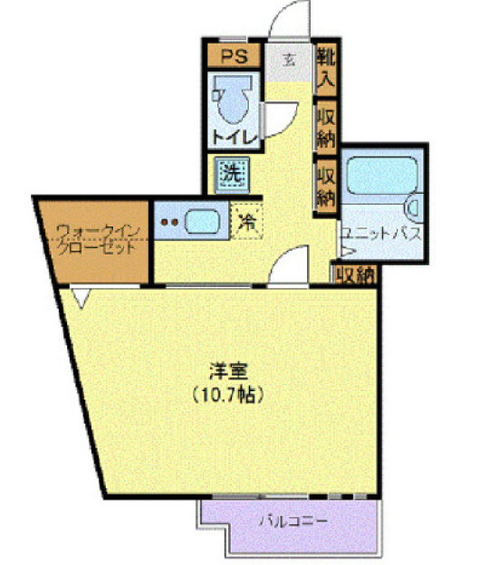 駒場１丁目賃貸マンション（物件名非公開）201の間取り