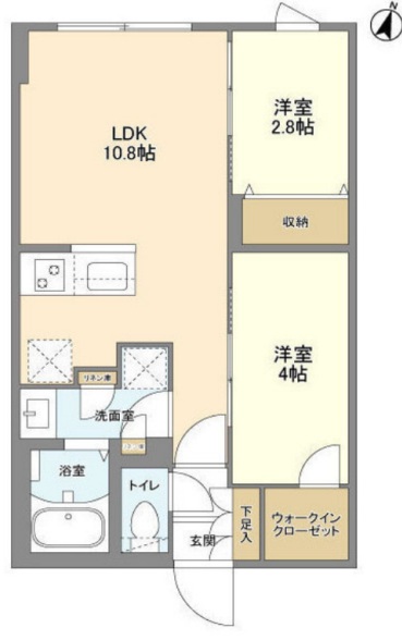 ウェルスクエア駒場東大前204の間取り