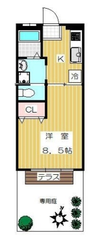 ソレイユ学芸大学103の間取り