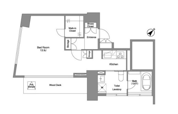 コンフォリア代官山青葉台1001の間取り