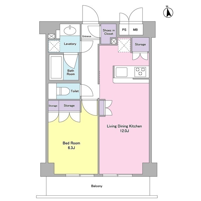 シティカレント代官山309の間取り