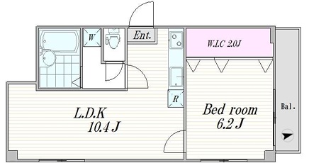 アスティー三軒茶屋501の間取り