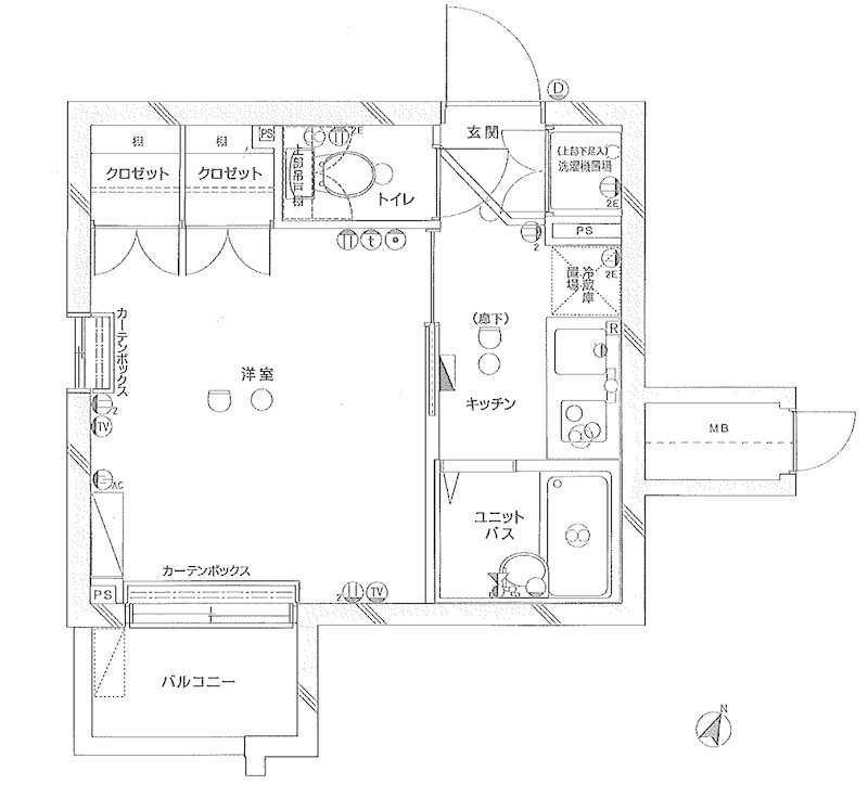 ルーブル学芸大学501の間取り
