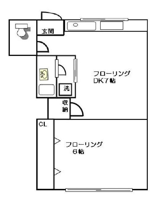 城南AP107の間取り